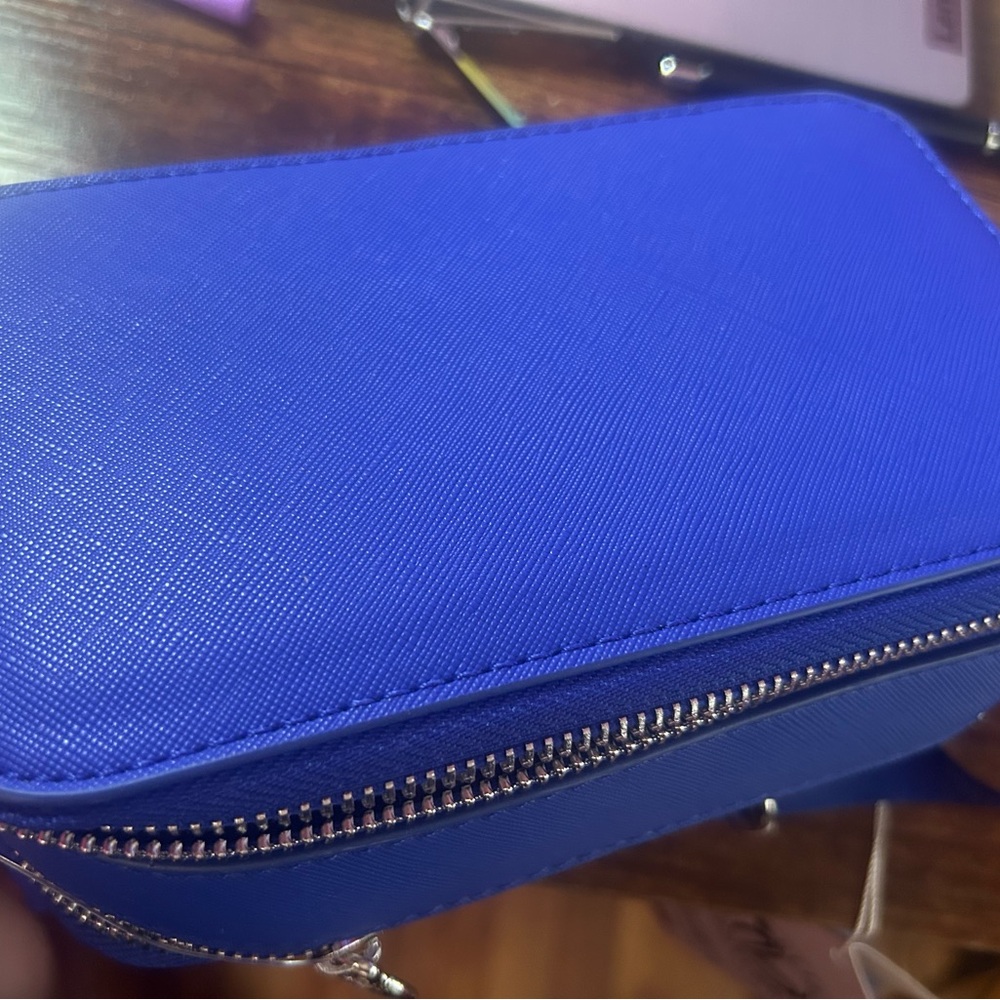 Valentino Orlandi Royal Blue Studded Crossbody Bag - Picture 2 of 2